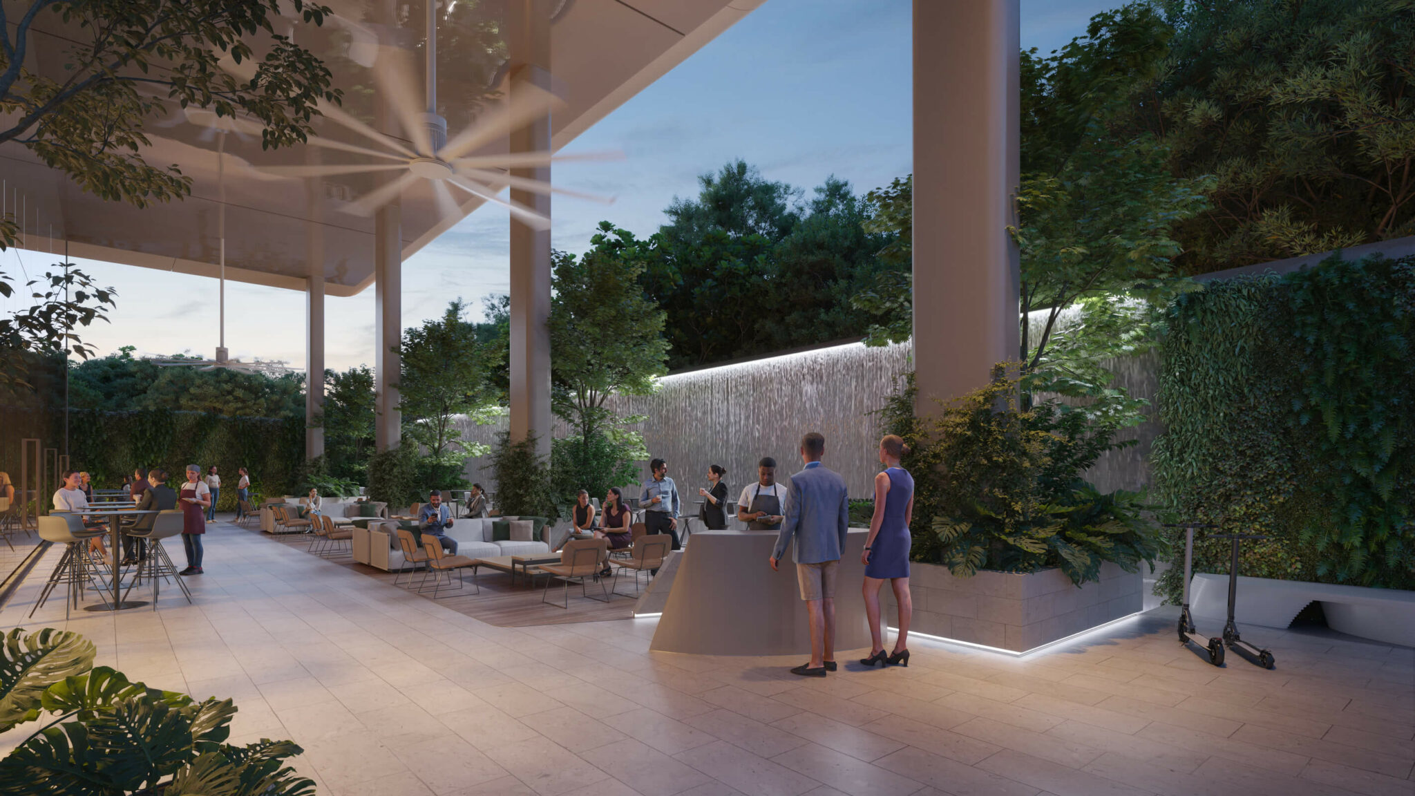 Outside seating